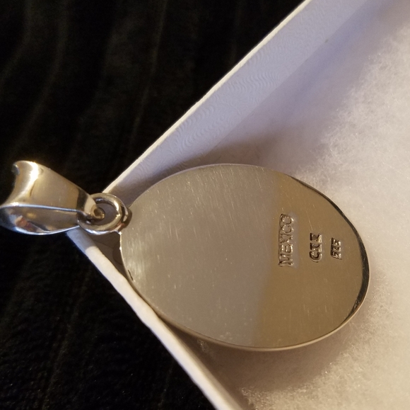 🏷Vtg Mahogany Obsidian Drop Pendant - Picture 6 of 6